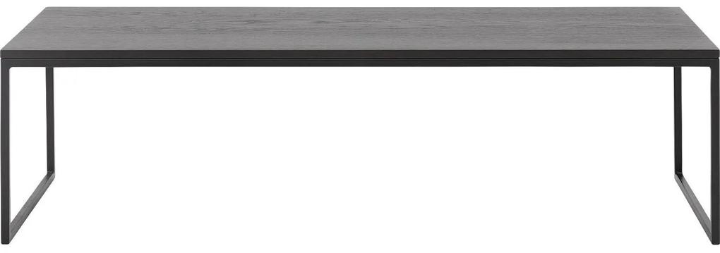 Goossens Salontafel Arti Line rechthoekig, hout eiken antraciet, elegant chic, 160 x 42 x 55 cm