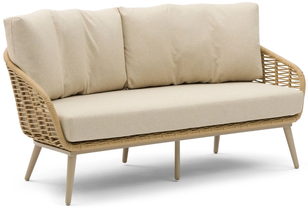 Stoel en Bank Loungeset 5 personen Aluminium/rope Taupe Coco Vinci