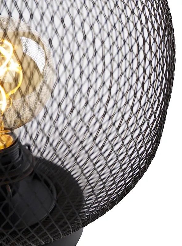 Moderne tafellamp zwart - Mesh Ball Modern E27 Draadlamp bol / globe / rond Binnenverlichting Lamp