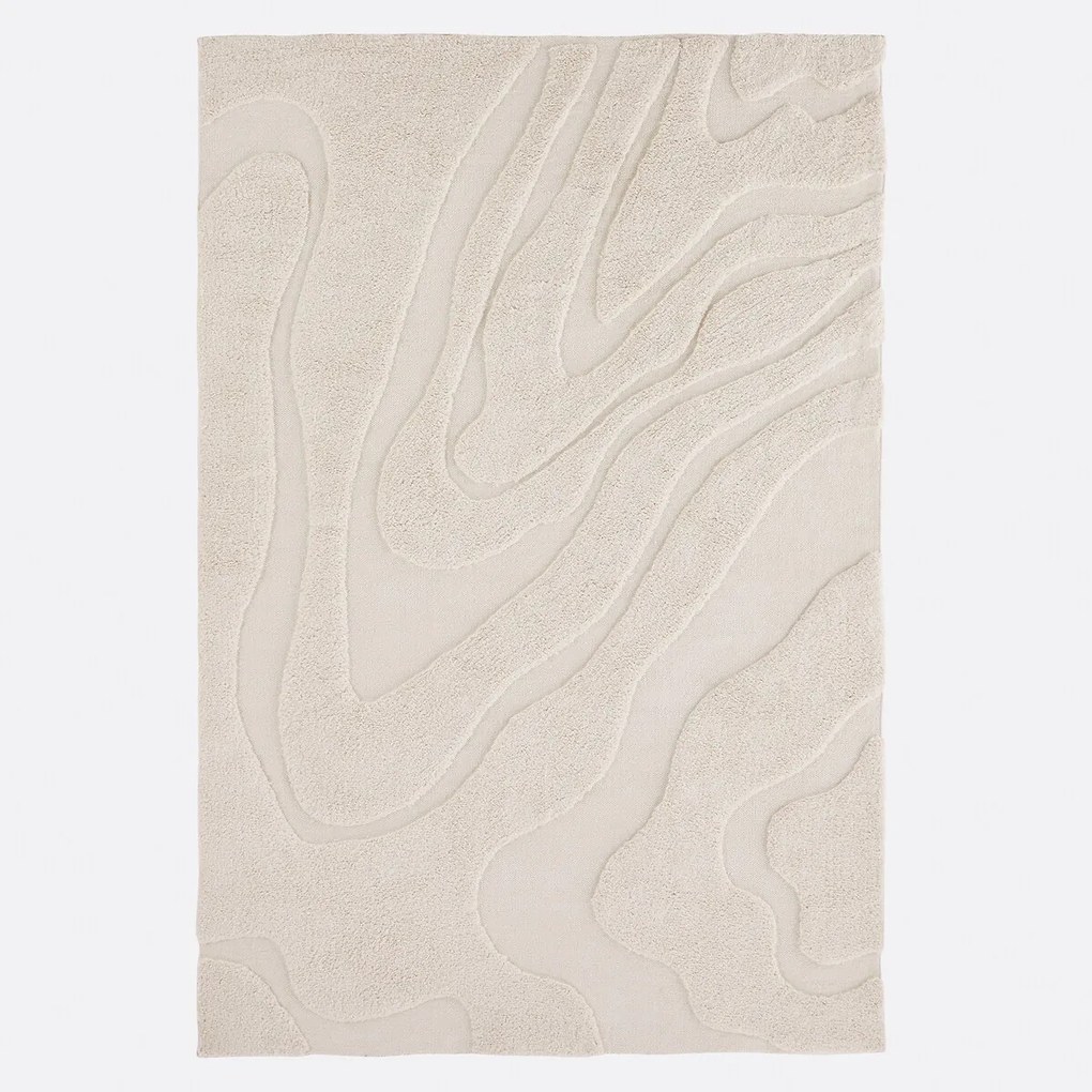 Vloerkleed 100% katoen, Limestone