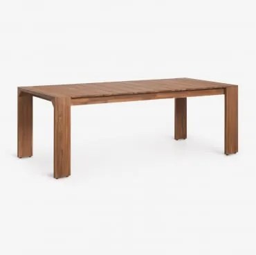 Rectangulaire Tuin Tafel 220x100 Cm In Acaciahout Mirelen Acacia Bruin - Sklum