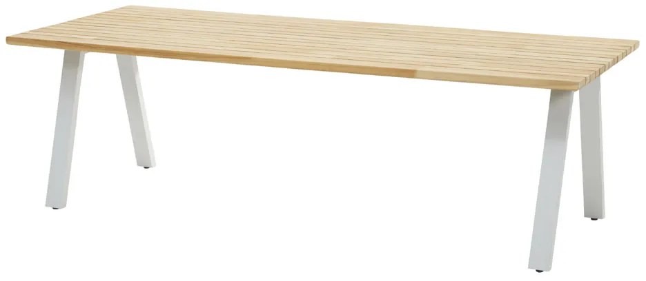 Taste by 4 Seasons Swing tuinset frost grey met Ambassador tafel teak blad 240 cm Tuinset houtkleur weerbestendig