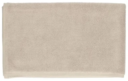 Badmat, Recycled katoen, Licht zand, 50 x 80 cm