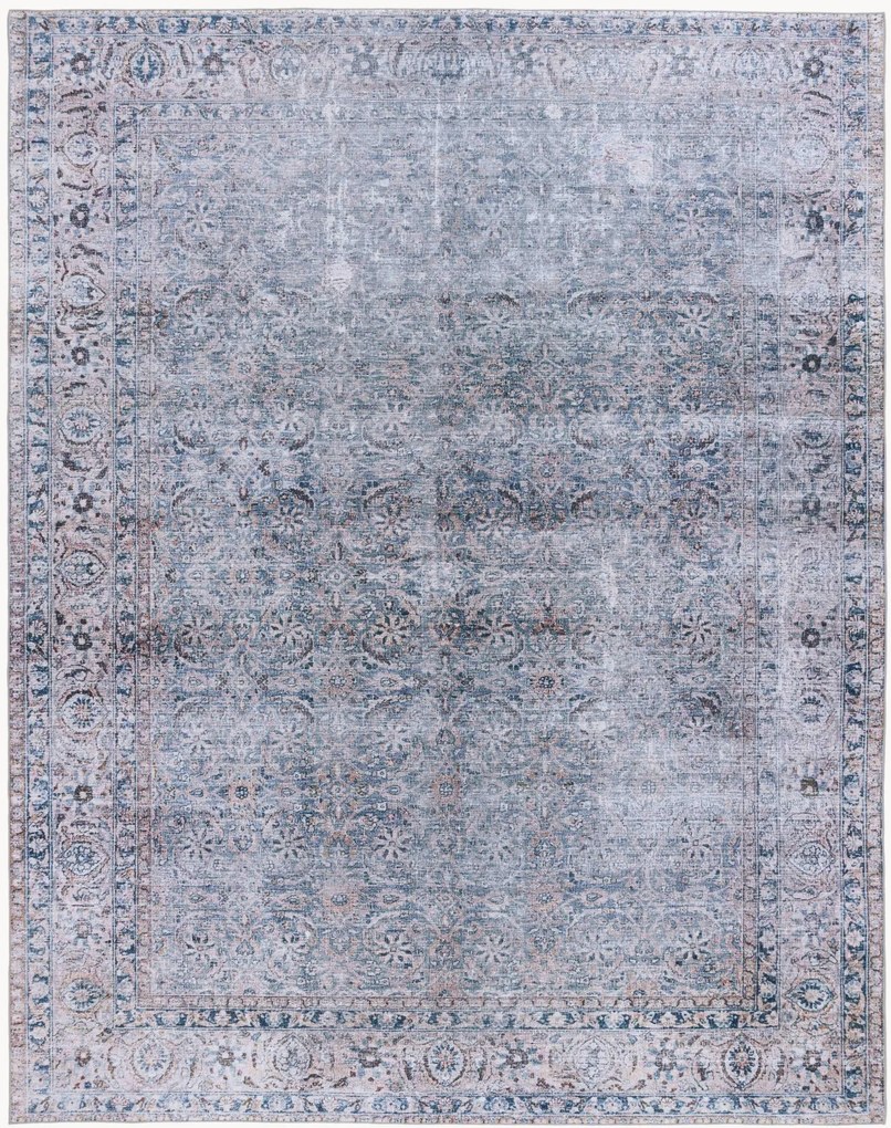 Handgeweven laagpolig vloerkleed Sapphira