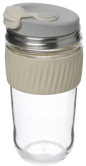 Koffiebeker to go, hittebestendig glas, 550 ml