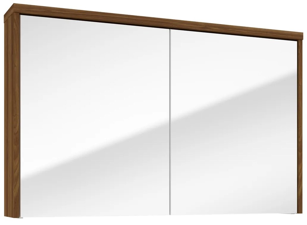 Fontana Basic spiegelkast 100cm met 2 deuren walnoot