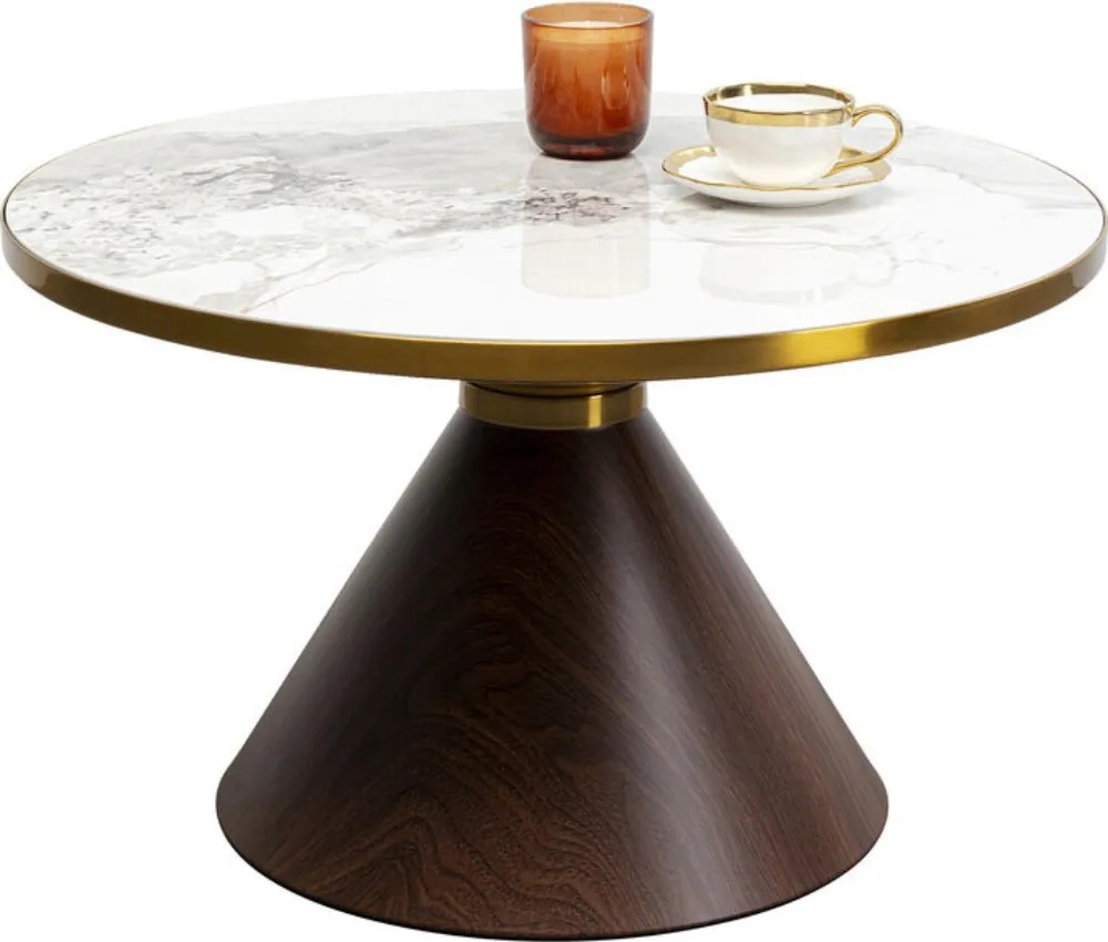 Ronde Salontafel Marmer - 70 X 70cm.