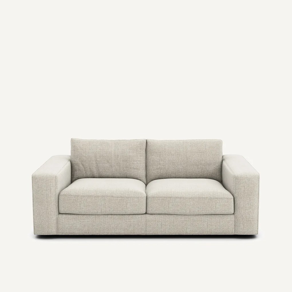 Compacte 3-zitsbank in gevlekt canvas, Skander