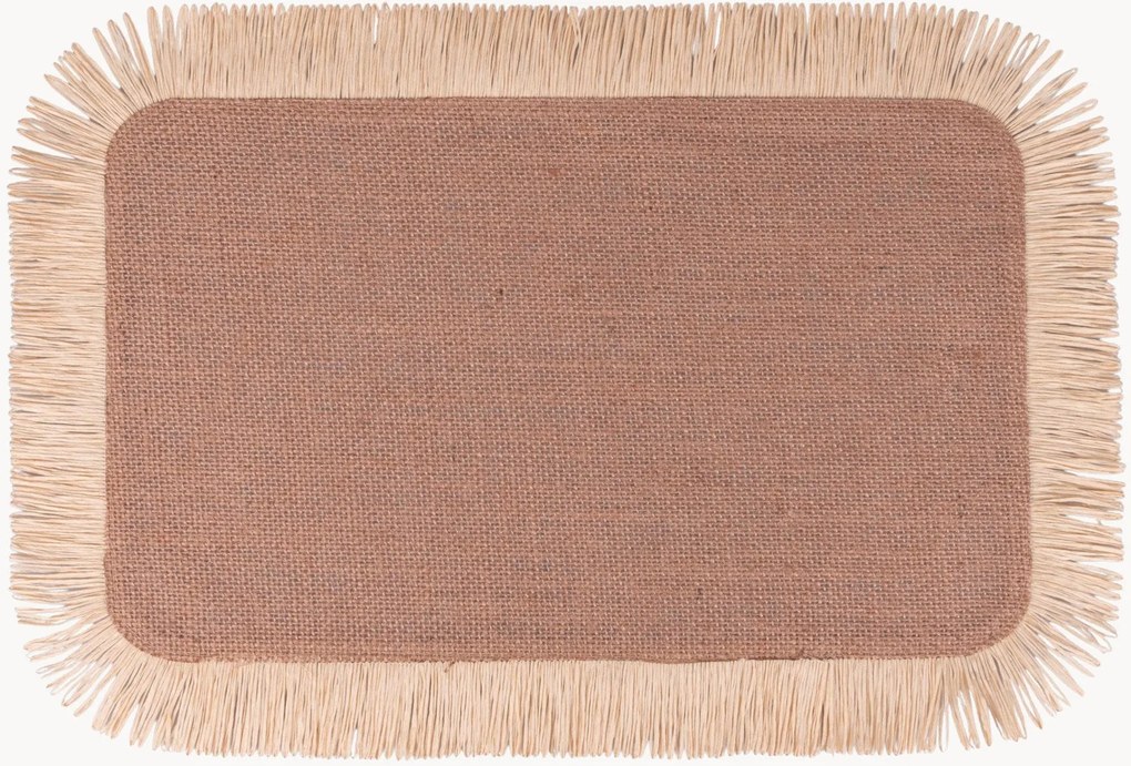 Placemats Jupiter met franjes