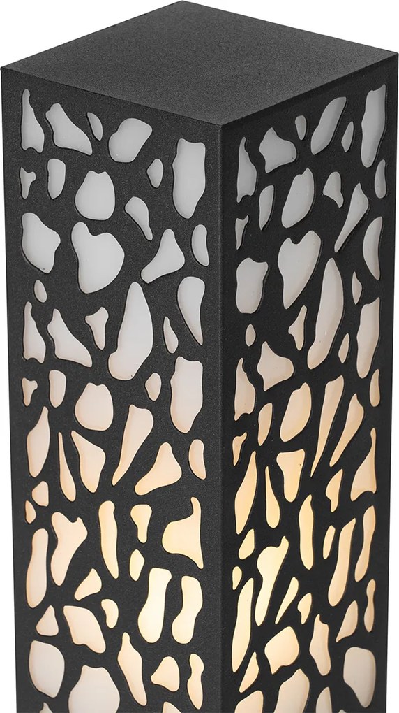 Modern buiten paaltje zwart 60 cm IP44 - Nicole