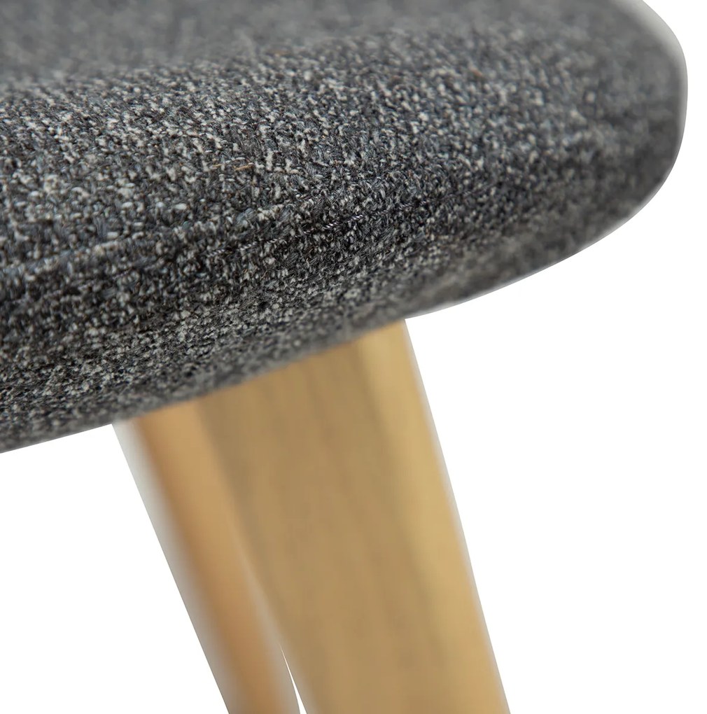 Dan-Form Buckle Eetkamerstoel Scandinavisch Design Grijs Eiken