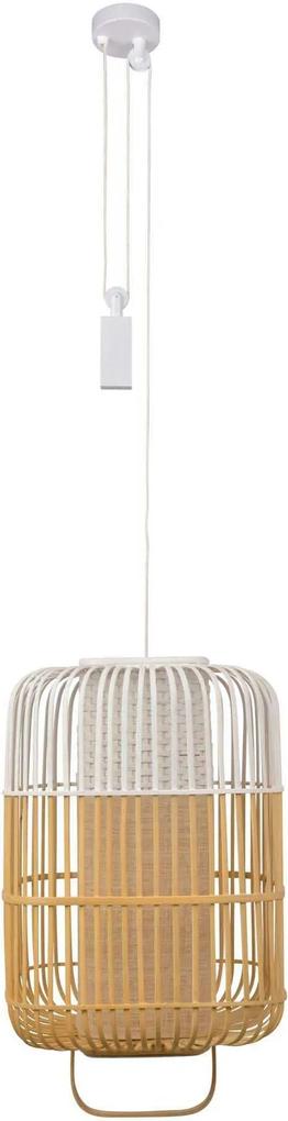 Forestier Forestier Bamboo Square Hanglamp Large White