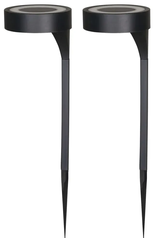 Luxform Tuinlampen 2 st AYR Orange solar LED zwart