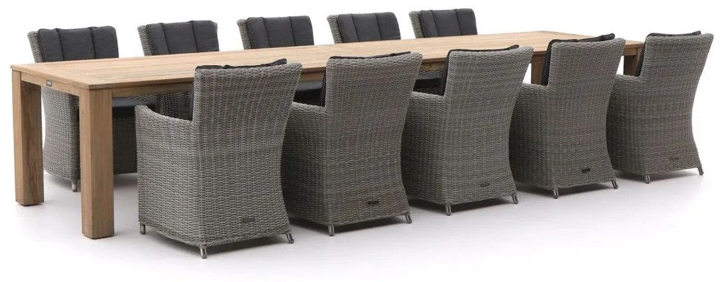 Diningset Intenso  | 10 personen | Tuinset wicker (vlechtwerk) | 11-delig | Kees Smit Tuinmeubelen