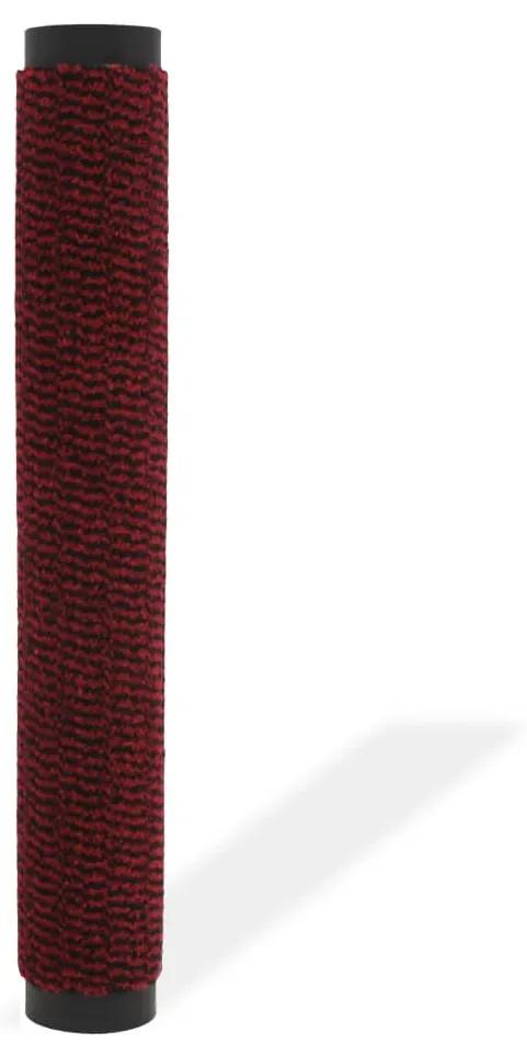vidaXL Droogloopmat rechthoekig getuft 40x60 cm rood