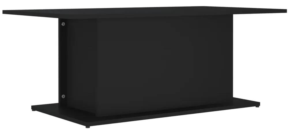 vidaXL Salontafel 102x55,5x40 cm spaanplaat zwart
