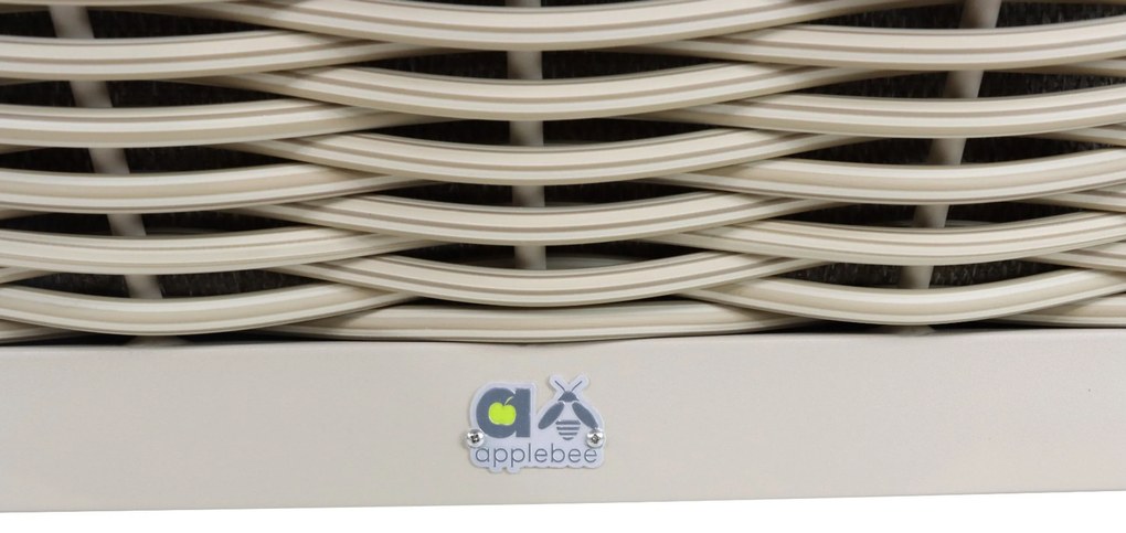 Tuinstoel Aluminium/Wicker Taupe-naturel-bruin Apple Bee Milou