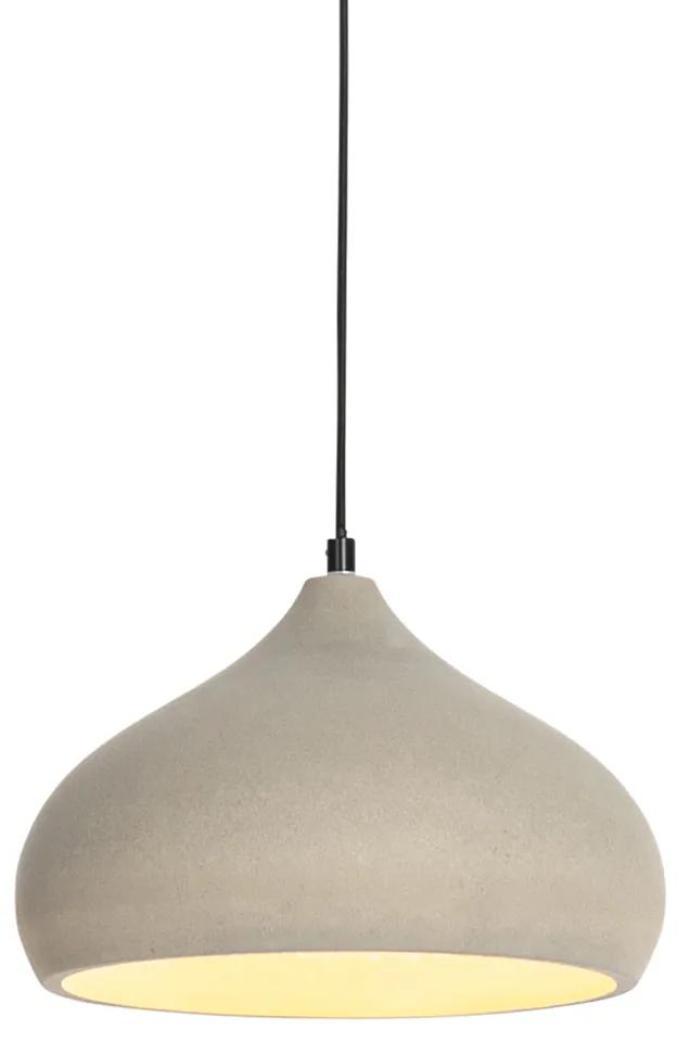 Moderne hanglamp beton - Nick Modern, Industriele / Industrie / Industrial E27 rond Binnenverlichting Lamp