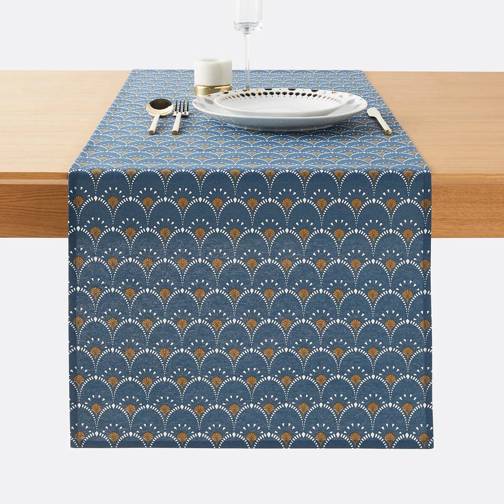 Bedrukte tafelloper Mina, antivlekken