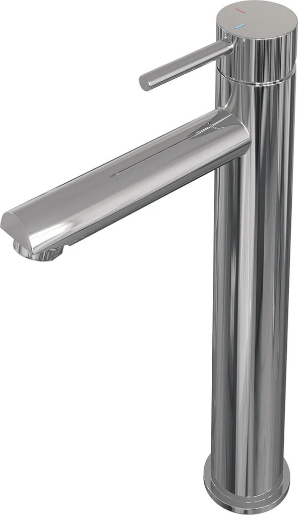 Brauer Stripe verhoogde wastafelkraan model A met ColdStart chroom