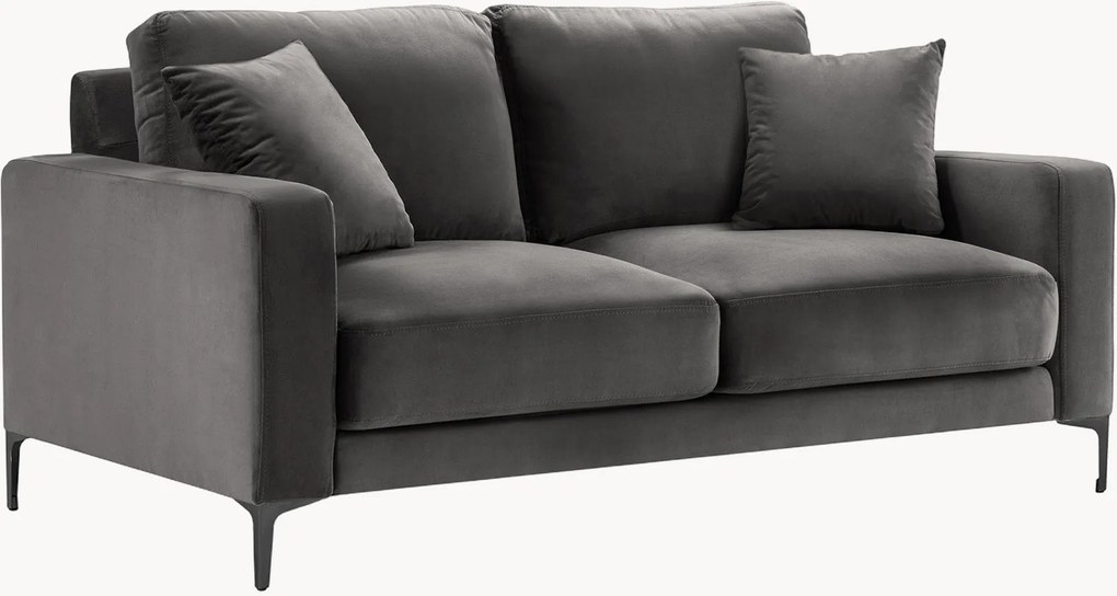 Bank Venus (2-zits) met fluweel effect, B 158 cm