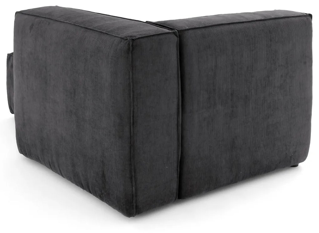 Omvormbare longchair geribd fluweel, Seven