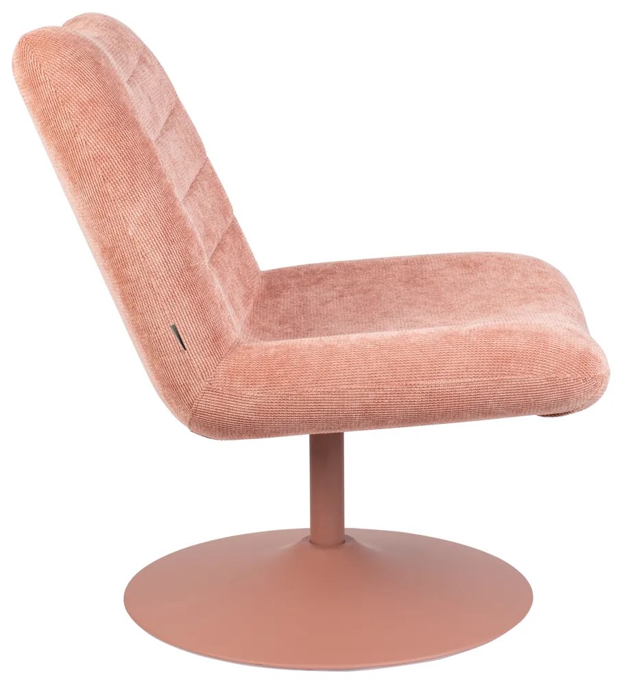 Zuiver Bubba Roze Draaifauteuil Retro Design
