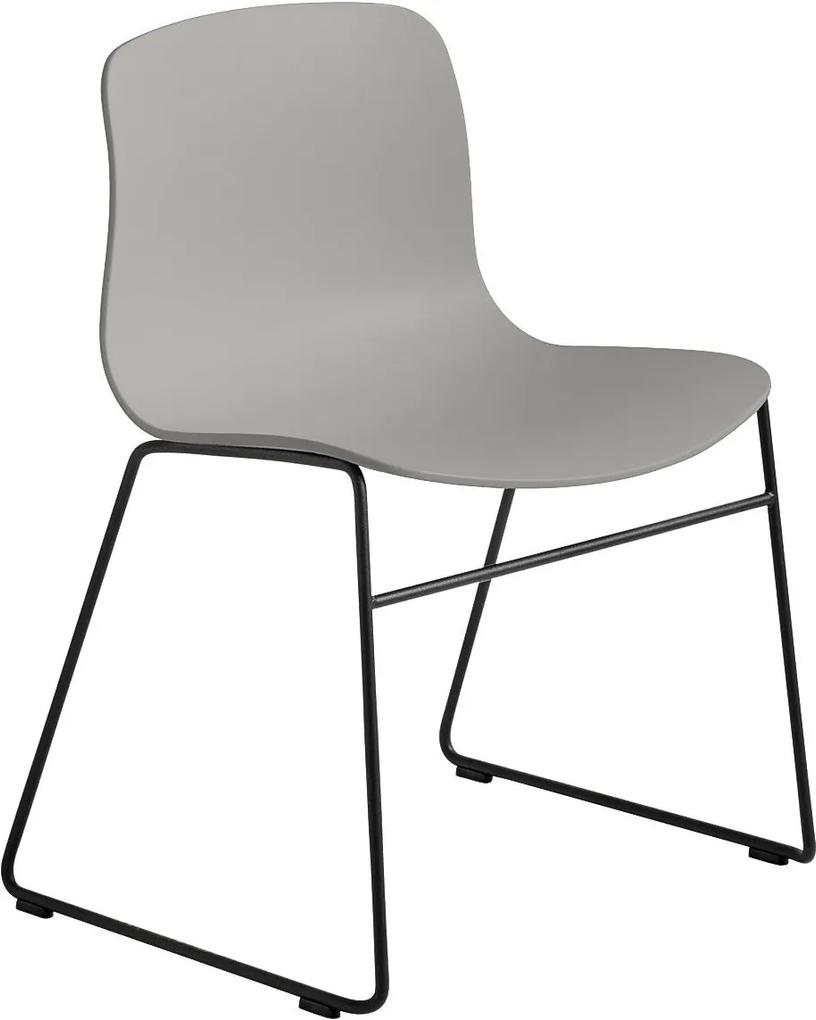 Hay About a Chair AAC08 stoel met zwart onderstel Concrete Grey