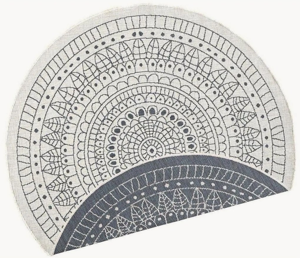 Rond dubbelzijdig in- & outdoor vloerkleed Porto