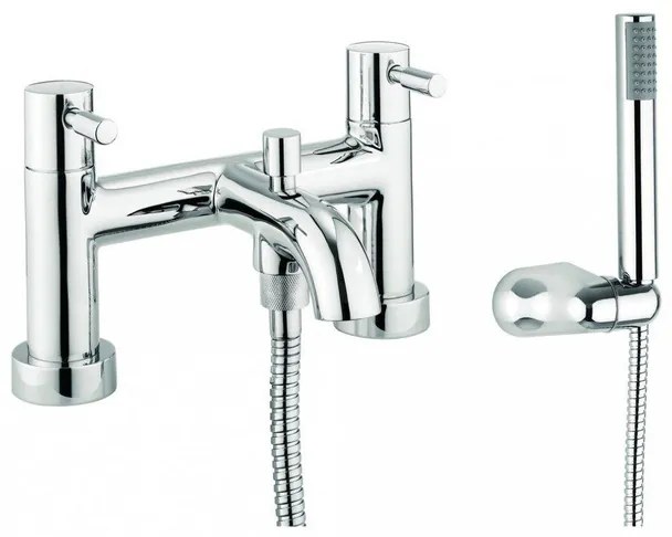 Crosswater Fusion staande badkraan met badset chroom MBFU422D