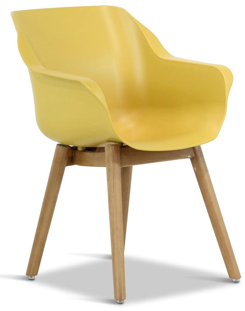 Tuinset 4 personen 180 cm Kunststof Geel Hartman Sophie