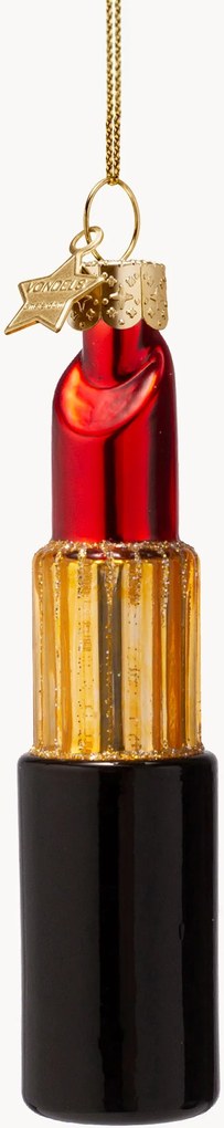 Mondgeblazen kerstornament Lipstick