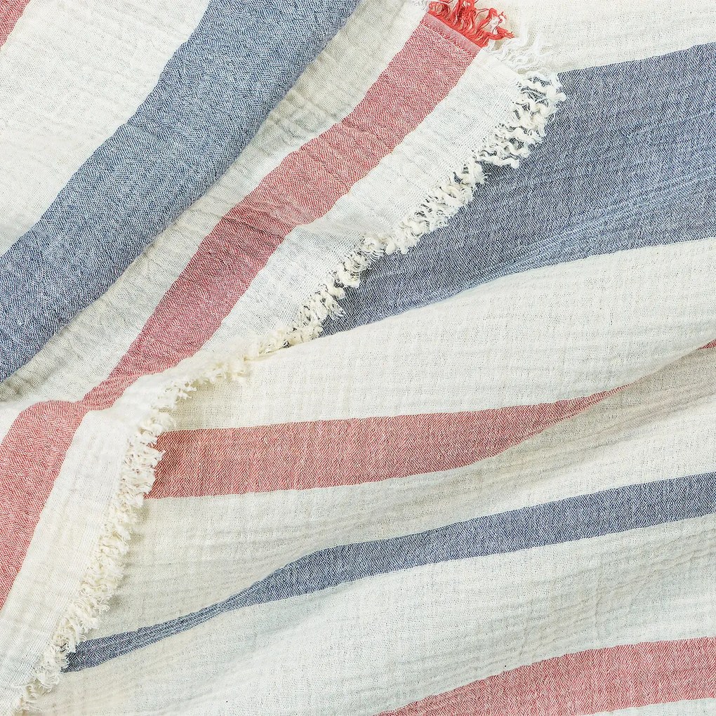 Gestreepte plaid in tetra, Biscarosse