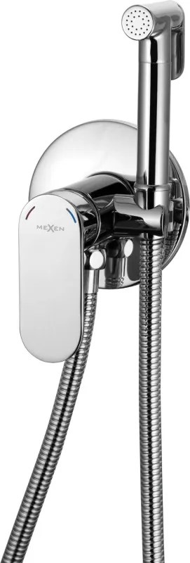 Mexen Milo inbouw bidetkraan met puntset, chroom - 7599350-00