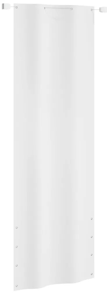vidaXL Balkonscherm 80x240 cm oxford stof wit