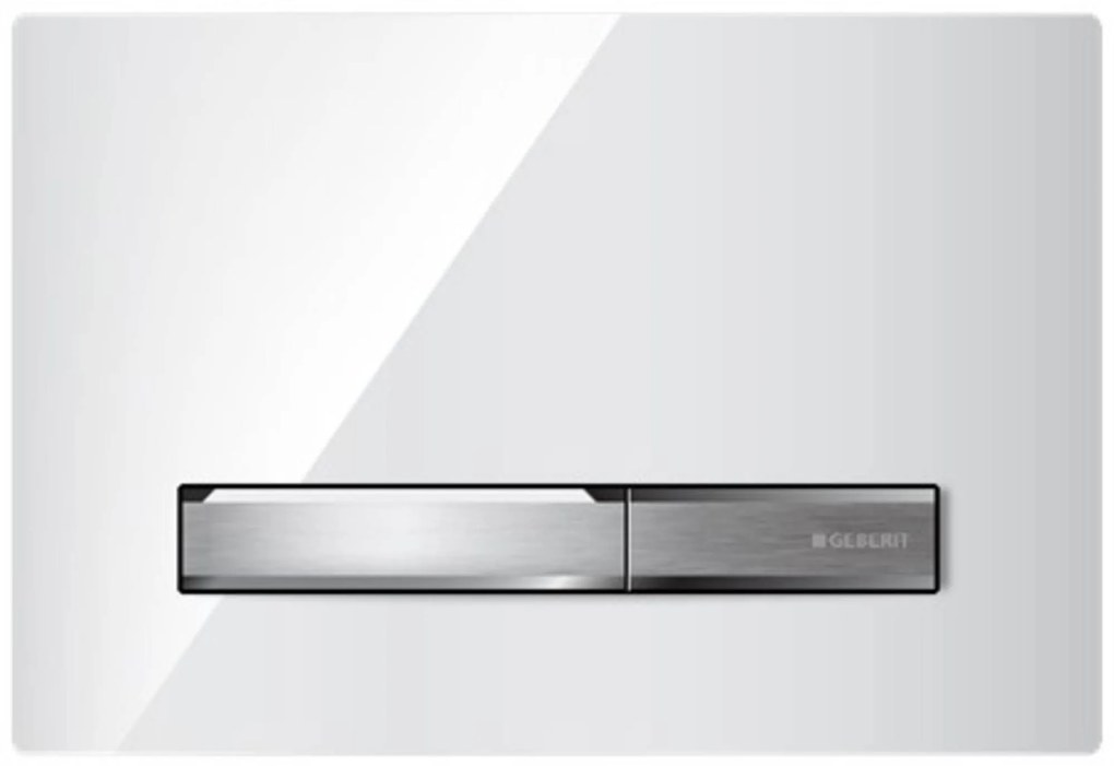 Geberit Sigma 50 bedieningspaneel glans wit/chroom voor Sigma reservoirs 8cm (UP720) en 12cm (UP320)