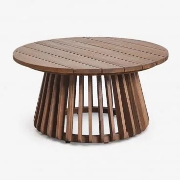 Ronde Tuintafel Ø80 Cm Van Acaciahout Mura Acacia Bruin - Sklum
