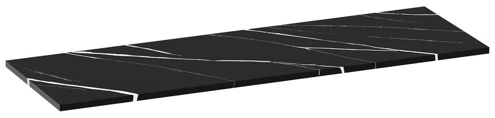 Brauer Mirage toppaneel marmerlook 140cm nero marquina