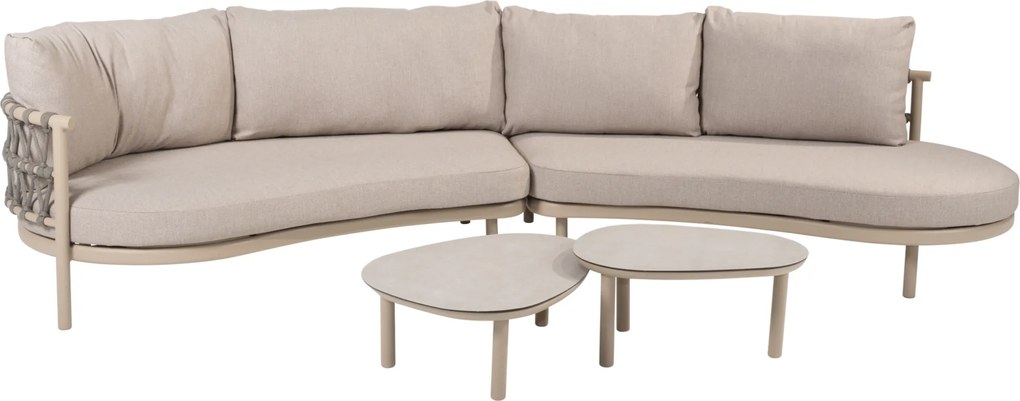 Monroe Piacenza modulaire loungeset 4 delig keramiek latte Taste 4SO