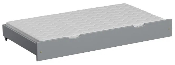 Peuter Grijs Uitschuifbaar eenpersoonsbed met onderschuifbed - Leo voor kinderen Kinderen Peuter Junior 5056231723985 Children's Beds Home, Voor een b