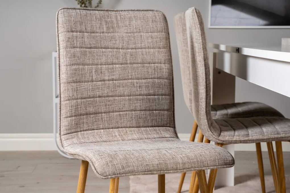 Jörn Eetkamerstoel - Lotta  - Lichtgrijs - Linnen - Jörn