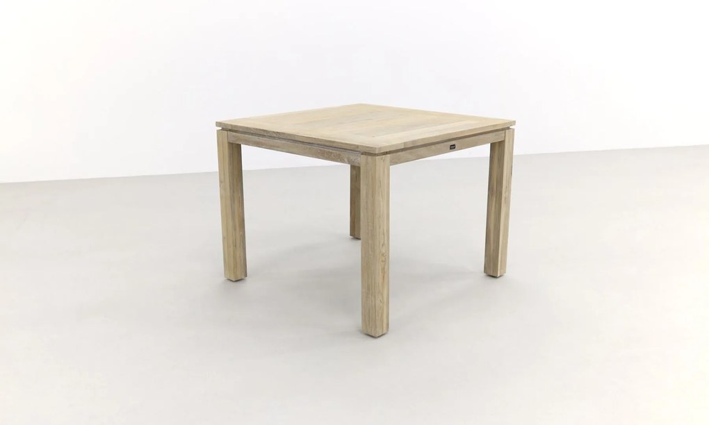Sophie Element/Rome grey 100x100 cm. 4-persoons tuinset - Terra/Teak