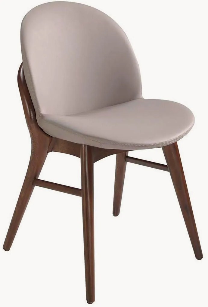 Houten/kunstleren gestoffeerde stoelen Pelayo, 2-delig