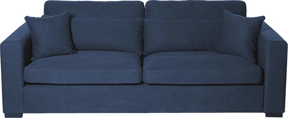 Sofa 3 zits Houston blauw 236cm
