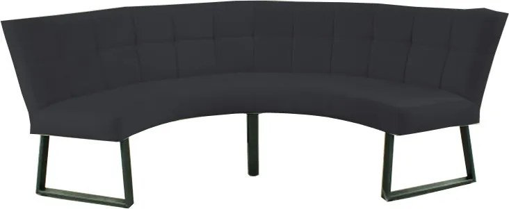Eetkamerbank - Amsterdam - stof Element antraciet 01 - geschikt voor tafel 130 cm