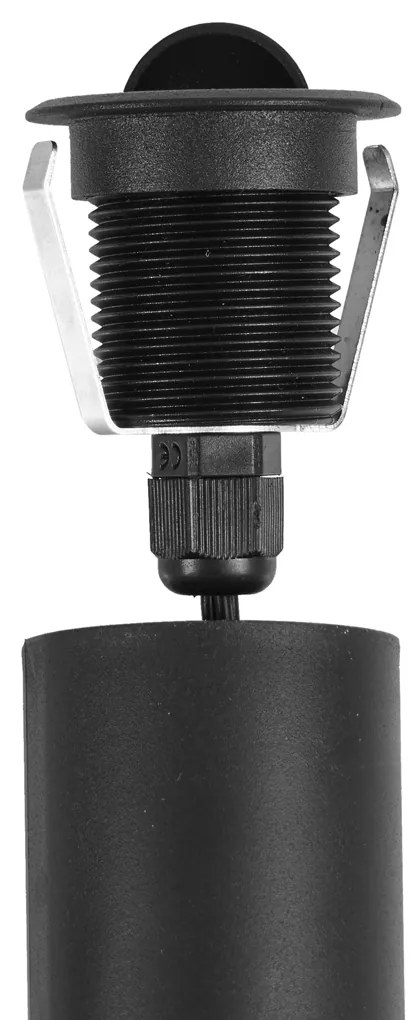 Buitenlamp Set van 5 Moderne grondspots zwart incl. LED IP67 - Linsey Modern Buitenverlichting