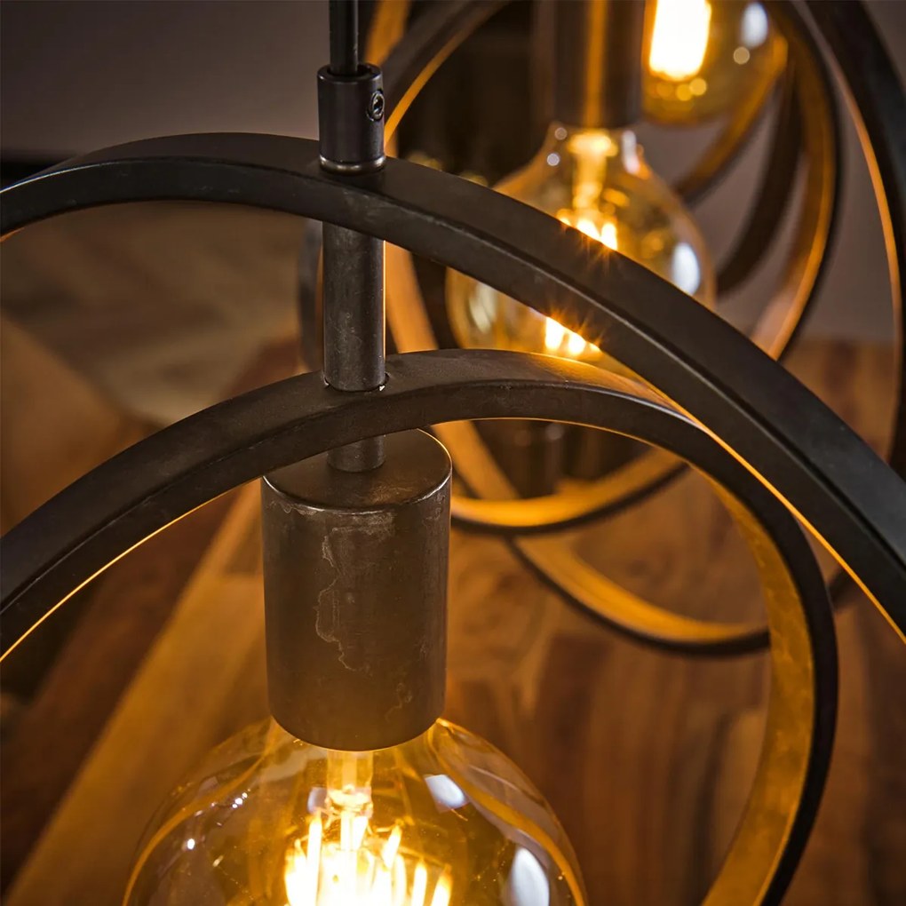 Eettafel Hanglamp Cirkels Zwart