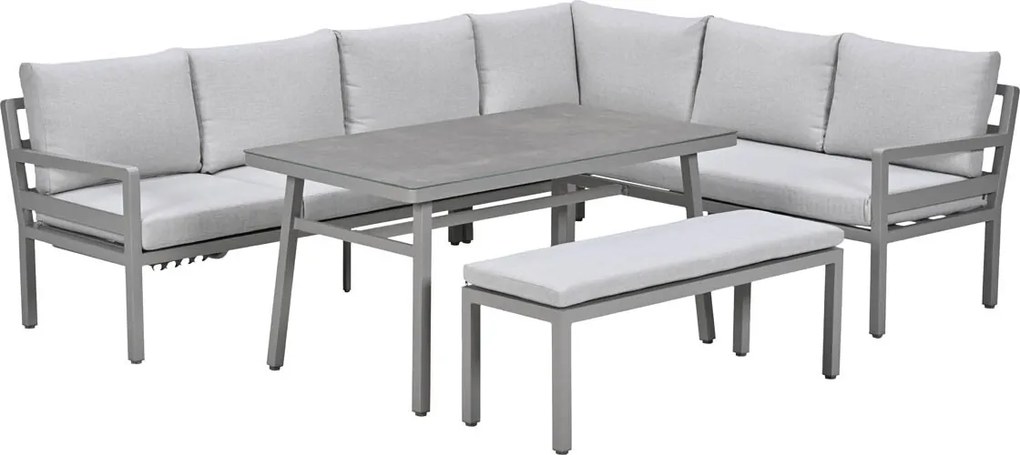 Garden Impressions Markus lounge dining set 4-delig - taupe
