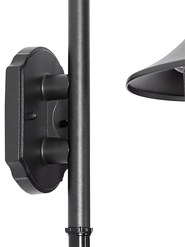 Buiten wandlamp zwart IP44 incl. bewegingsmelder - Daphne