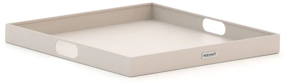 Dienblad voor buiten en binnen  | Manifesto  | Aluminium | Taupe/Bruin | 50x50cm | Kees Smit Tuinmeubelen